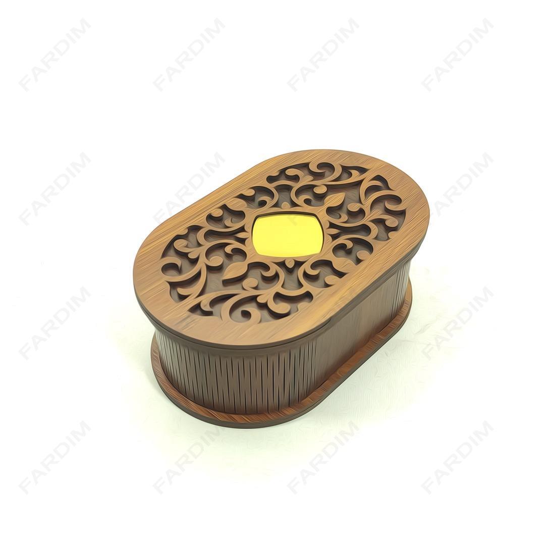 طرح برش لیزری جعبه هدیه و پذیرایی کد A132305